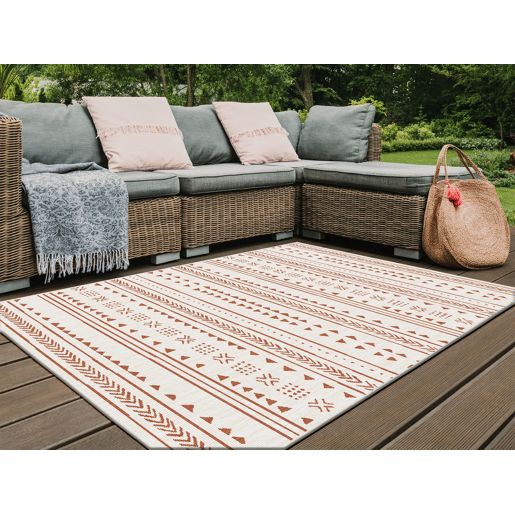 Tapete para interior e exterior ETNICO 120x170cm terracota Tapete para interior e exterior ETNICO 120x170cm terracota
