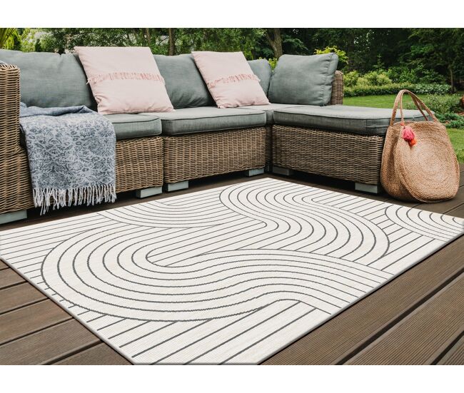 Alfombra interior & exterior weaves 160x230cm color gris