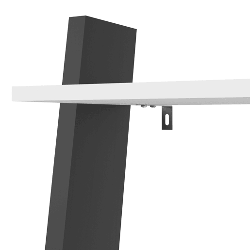 Estante de escadas 4 prateleiras e gaveta DELTA branco e preto
