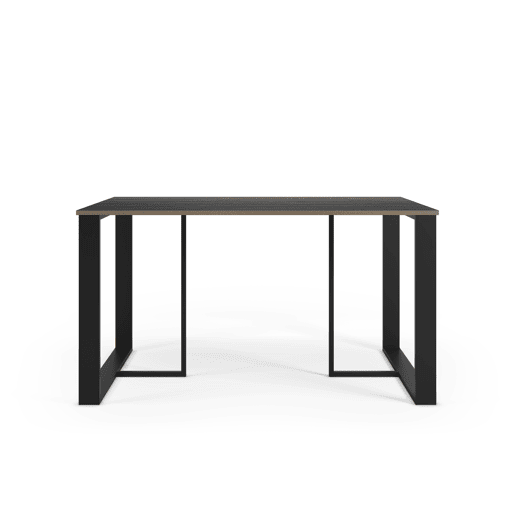 Mesa de jantar retangular preta LENORA