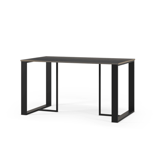 Mesa de jantar retangular preta LENORA
