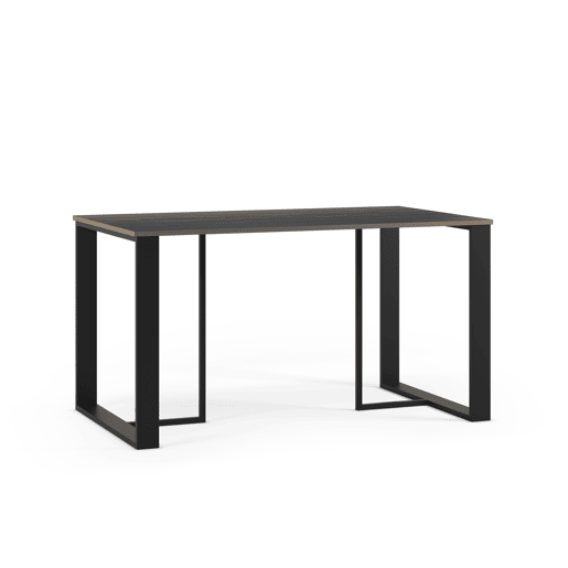 Mesa de jantar retangular preta LENORA