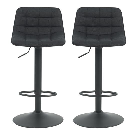 Pack de 2 taburetes ajustables ADAM  Negro