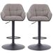 Pack de 2 taburetes ajustables MATEO gris Pack de 2 taburetes ajustables MATEO gris Gris