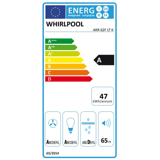 Exaustor decorativo WHIRLPOOL AKR 62F LT K