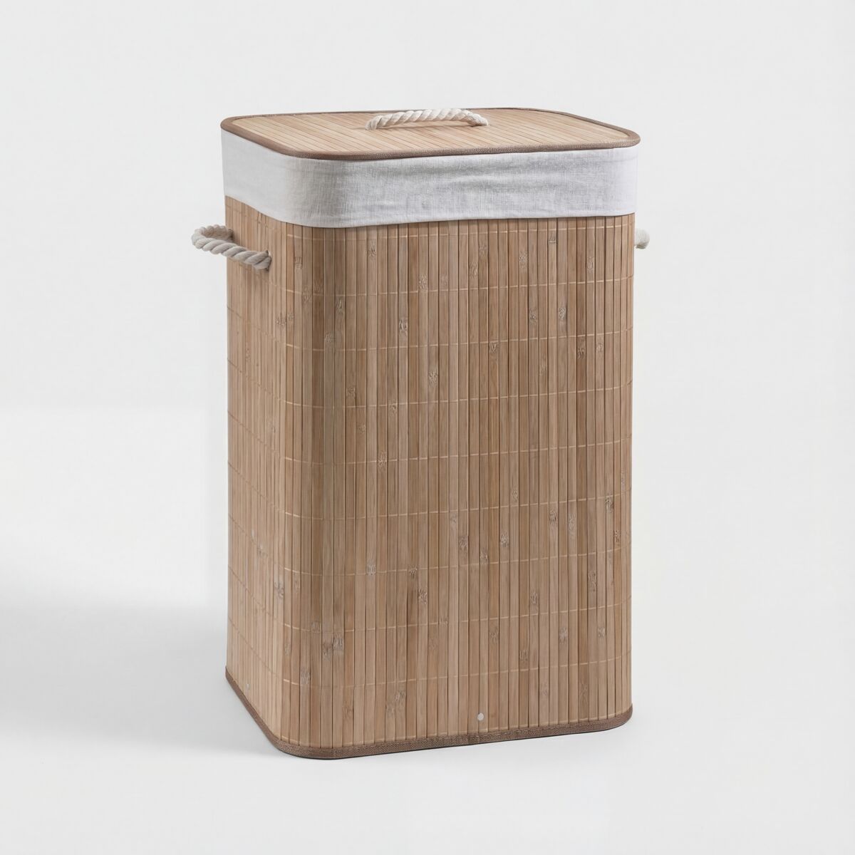 Cesto de ropa CORA bambú 40x30x60cm