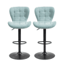 Conjunto de 2 bancos ajustáveis HENRY azul claro