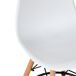 Pack de 2 de taburetes altos PARIS 107cm Pack de 2 de taburetes altos PARIS 107cm Blanco
