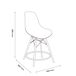 Pack de 2 de taburetes altos PARIS 107cm Pack de 2 de taburetes altos PARIS 107cm Blanco
