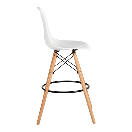 Conjunto de 2 de bancos altos PARIS 107cm branco Conjunto de 2 de bancos altos PARIS 107cm branco