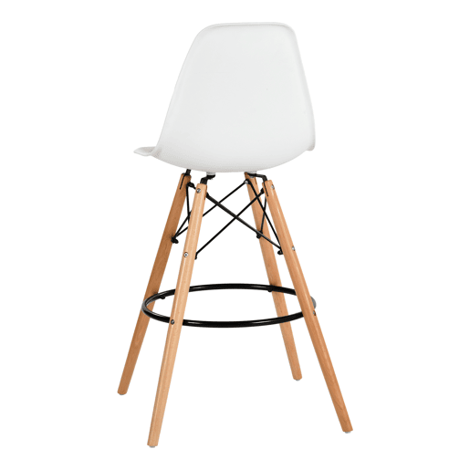 Conjunto de 2 de bancos altos PARIS 107cm branco Conjunto de 2 de bancos altos PARIS 107cm branco