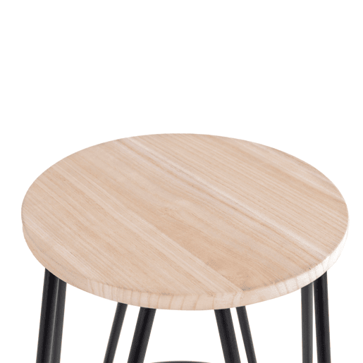 Banco médio LARS 62,5cm madeira natural