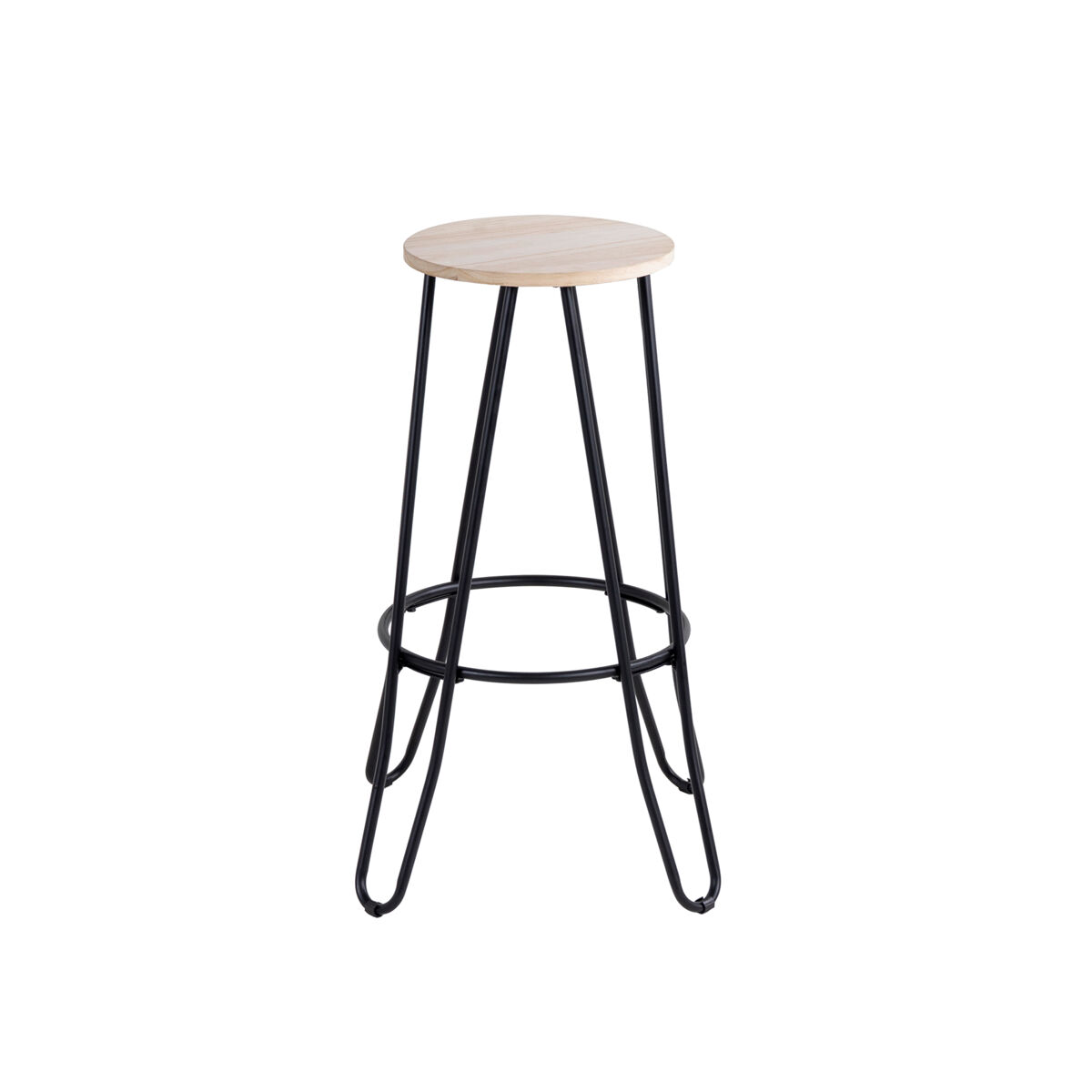 Taburete de bar LARS madera natural