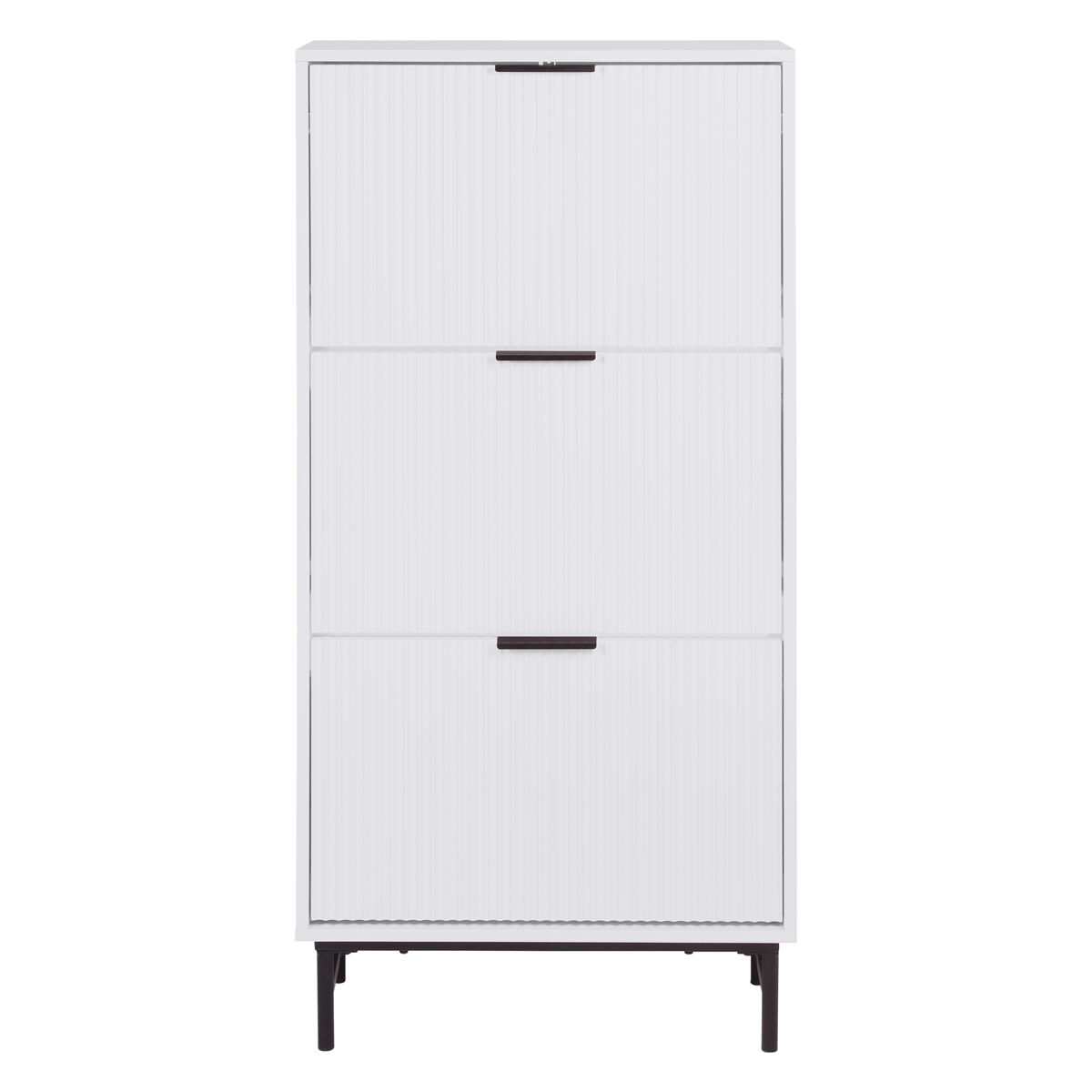 Zapatero waves 131x60x25cm color blanco