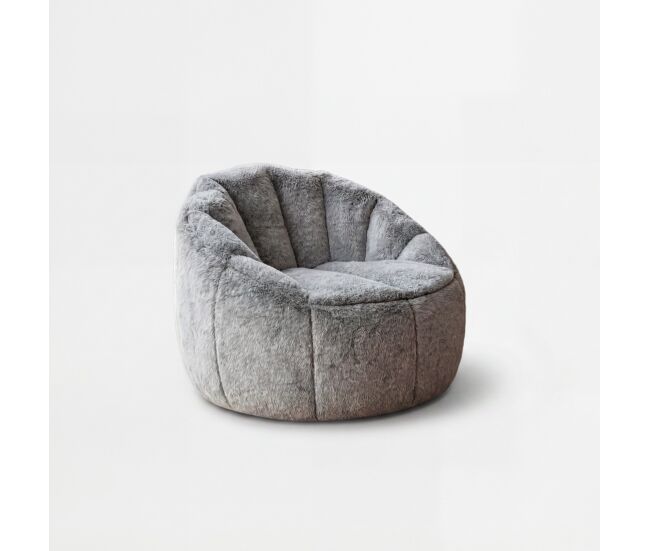 Puff rabbit poltrona 70x80x67cm color antracita