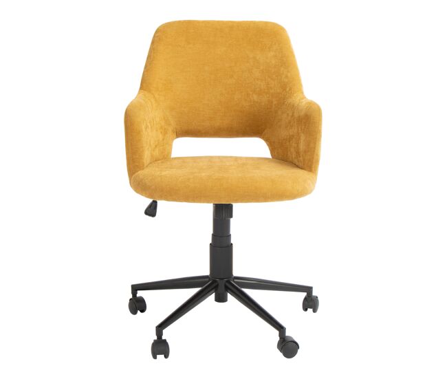 Silla de oficina mochi color mostaza
