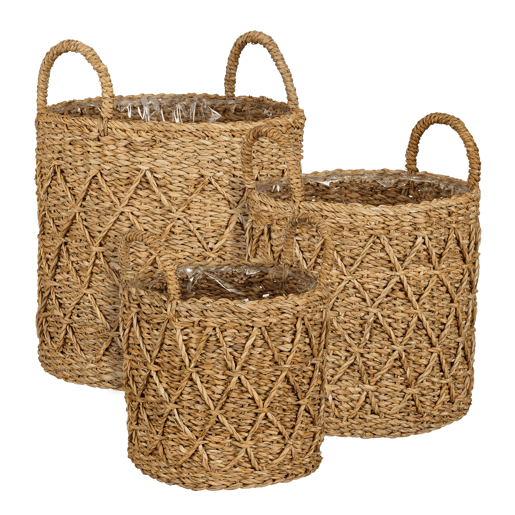 Cesto VERATO seagrass 30cm castanho marca CONFORAMA