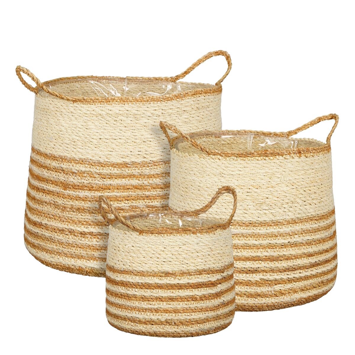 Cesta mila seagrass 26cm natural marca conforama