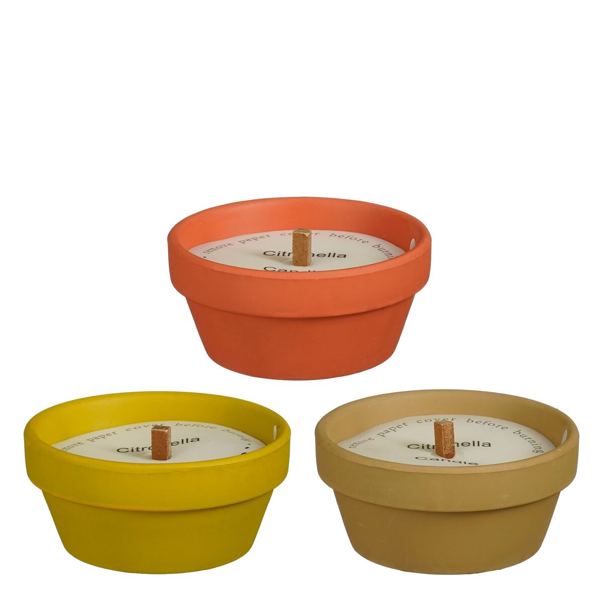 Vela CITRONELLA colores surtidos 5,7x12cm marca CONFORAMA