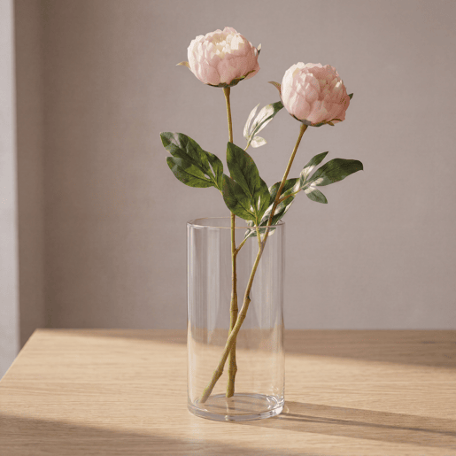 Planta floral PEONY rosa 60cm marca CONFORAMA