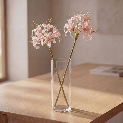 Planta floral NERINE rosa 59cm marca CONFORAMA