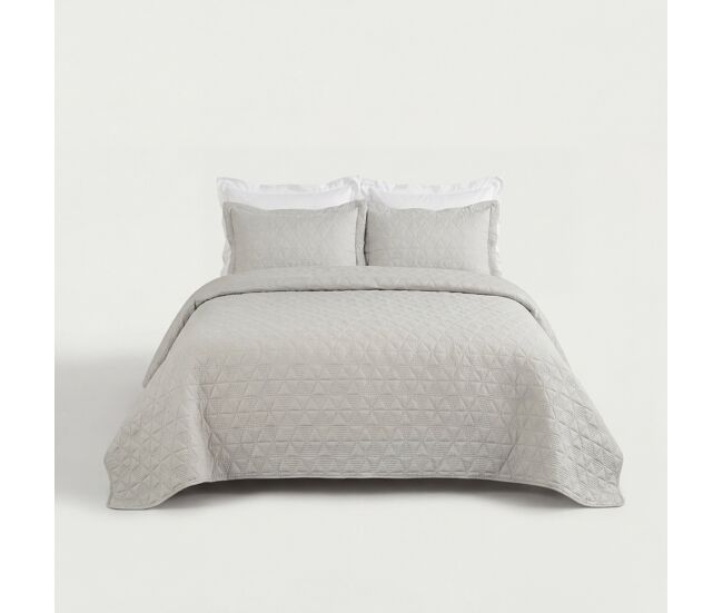 Colcha poliéster 3d cama 90cm color topo