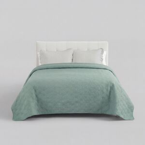 Colcha poliéster STAR cama 150cm cor aqua