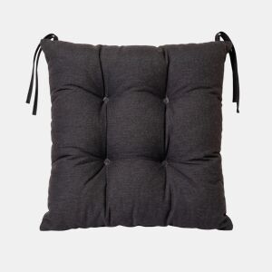 Almofada para cadeira LISO em algodão 40x40cm cor cinza escuro