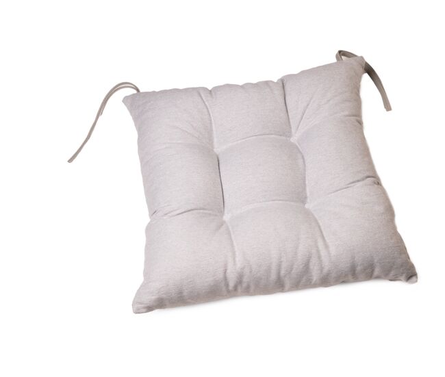 Cojín silla liso algodón 40x40cm color gris