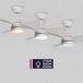 Ventilador techo ASHER aspas led motor DC Ventilador techo ASHER aspas led motor DC Blanco