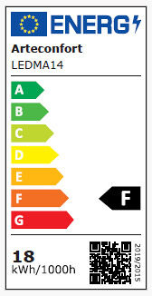 Ventilador techo ASHER aspas led motor DC