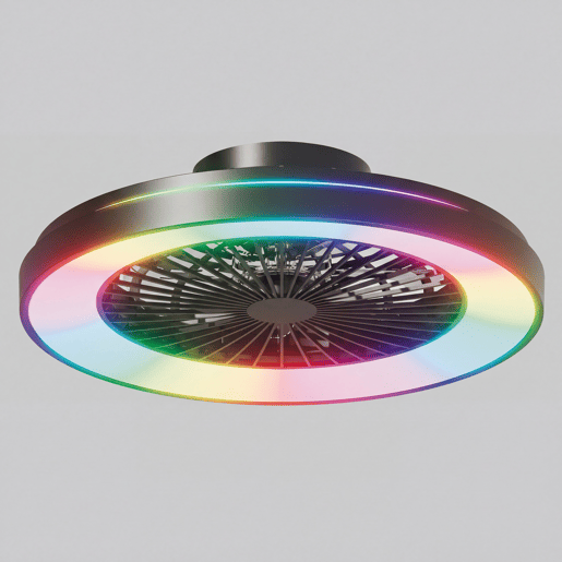 Ventoinha de teto CALIX retrátil LED com motor DC