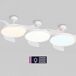 Ventilador techo JULIA M retractil led motor DC Ventilador techo JULIA M retractil led motor DC Blanco