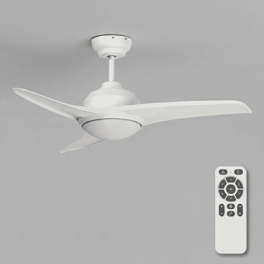 Ventoinha de teto GLADES com pás LED motor DC