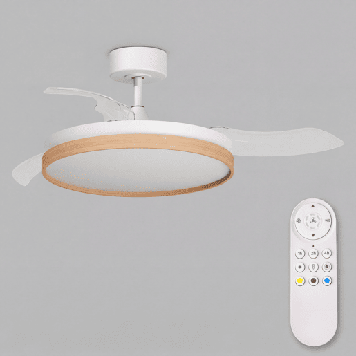 Ventoinha de teto ANKOR retrĂ¡til LED com motor DC Ventoinha de teto ANKOR retrĂ¡til LED com motor DC