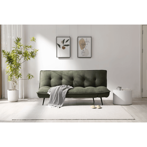 Sofá cama CORA 3 lugares cor verde