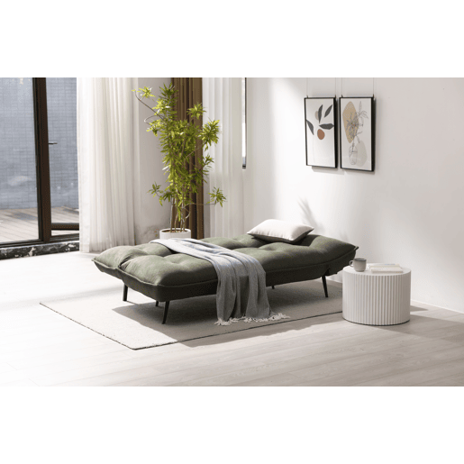 Sofá cama CORA 3 lugares cor verde