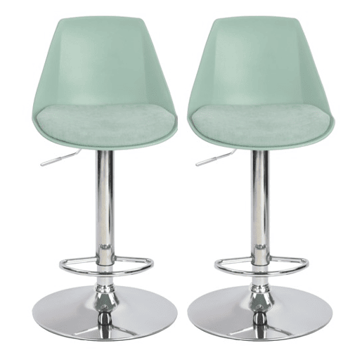 Conjunto de 2 bancos ajustáveis TOBY verde Conjunto de 2 bancos ajustáveis TOBY verde