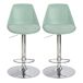 Pack de 2 taburetes ajustables TOBY Pack de 2 taburetes ajustables TOBY Verde