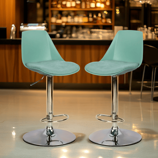Conjunto de 2 bancos ajustáveis TOBY verde Conjunto de 2 bancos ajustáveis TOBY verde