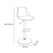 Pack de 2 taburetes ajustables TOBY Pack de 2 taburetes ajustables TOBY Verde