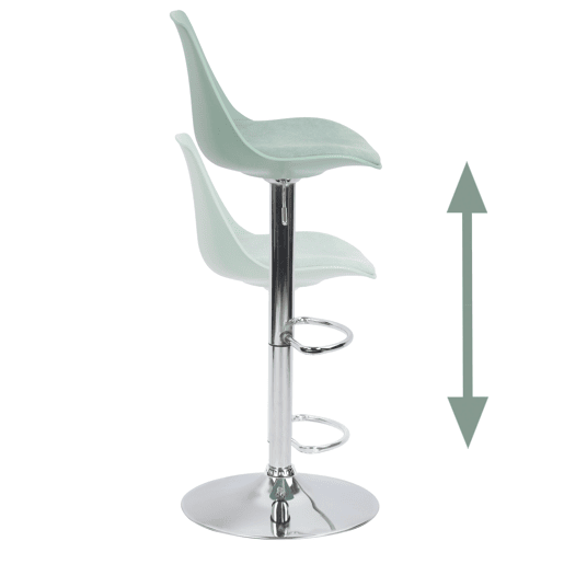 Conjunto de 2 bancos ajustáveis TOBY verde Conjunto de 2 bancos ajustáveis TOBY verde