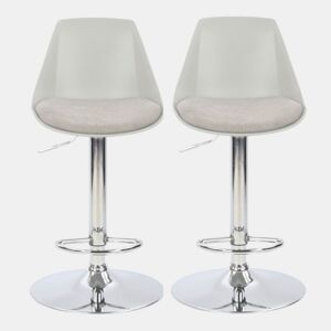 Conjunto de 2 bancos ajustáveis TOBY cinza
