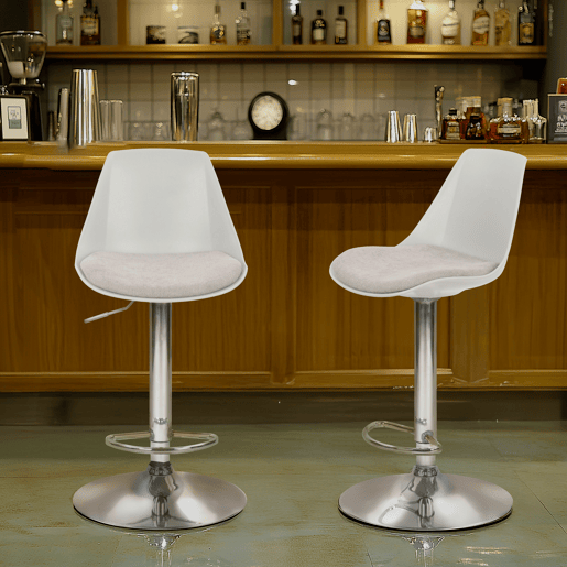 Conjunto de 2 bancos ajustáveis TOBY cinza