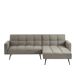 Chaise longue con cama FLO reversible 3 plazas gris Chaise longue con cama FLO reversible 3 plazas gris Gris