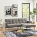 Chaise longue con cama FLO reversible 3 plazas gris Chaise longue con cama FLO reversible 3 plazas gris Gris