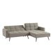 Chaise longue con cama FLO reversible 3 plazas gris Chaise longue con cama FLO reversible 3 plazas gris Gris