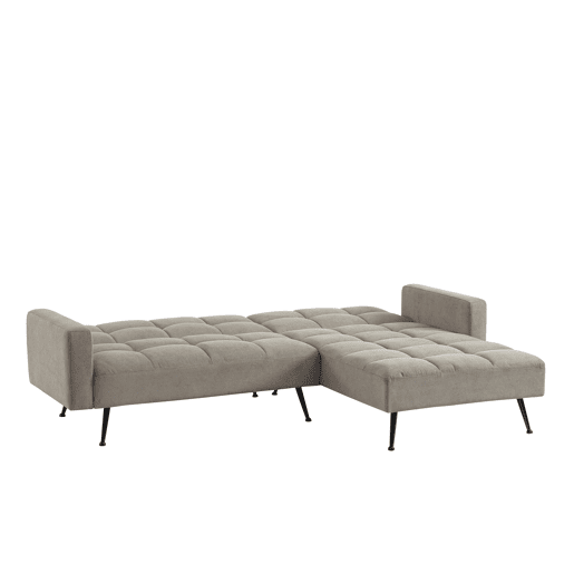 Chaise longue com cama FLO reversível 3 lugares cinza