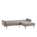 Chaise longue con cama FLO reversible 3 plazas gris Chaise longue con cama FLO reversible 3 plazas gris Gris