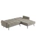 Chaise longue con cama FLO reversible 3 plazas gris Chaise longue con cama FLO reversible 3 plazas gris Gris
